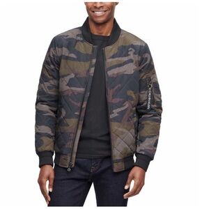 Calvin Klein Men Quilted Bomber Jacket CAMO XXL